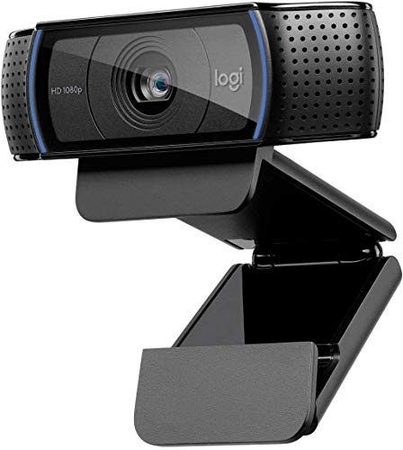 logitech hd pro webcam c920, videollamadas y grabación en pantalla panorámica de 1080p 