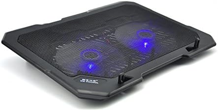 Laptop Cooler, Super Mute 2 Fans Laptop Notebook Computer Fan Base Plate Laptop Cooling Base Pad CPU Coolers Radiators Cooling Rack Stand for PC, Macbook Laptop Notebook (Black)