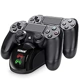 Y Team XWN-PS4-002 Y Team PS4 Controller Charger, Dual USB PS4 Controller Charging Station for Sony Playstation 4/ PS4/ Slim/ PS4 Pro Charging Dock Stand Station with 4 Thumb Grips
