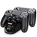 Y Team XWN-PS4-002 Y Team PS4 Controller Charger, Dual USB PS4 Controller Charging Station for Sony Playstation 4/ PS4/ Slim/ PS4 Pro Charging Dock Stand Station with 4 Thumb Grips primary