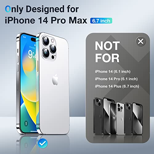 Simtect Designed for iPhone 14 Pro Max Case with Sliding Camera Cover