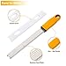 Lemon Zester Stainless Steel Cheese Grater for Chocolate Ginger Garlic Nutmeg Potato Vegetables Fruits, Protect Cover and Brush Included - Dishwasher Safe (Yellow)