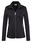 Kate Kasin Ropa Deportiva para Mujer Women Anoraks Jacket Plus Size Climbing Sports Jacket Coat (XL,Black)