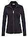 Kate Kasin Ropa Deportiva para Mujer Women Anoraks Jacket Plus Size Climbing Sports Jacket Coat (XL,Black)