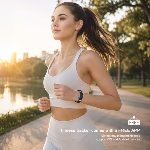 Moikmlih Fitness Tracker​, IP68 Bracelet Santé Connectée, Homme Femme | 160+ Sportifs, Rapport Santé l'IA, Surveillance 24h-Tension Artérielle/Fréquence Cardiaque/SpO2/Stress/Sommeil, APP Gratuite