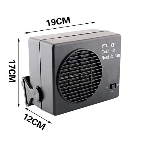 Interesty Auto Heater Fan,Car Window Defroster 12V Vehicle Heater Warmer Fan 150W 300W 19 x 12 x 17cm