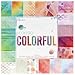 H2Oh-So Colorful 12x12 Scrapbooking Paper Pad Watercolors, Geometrics, Scallops