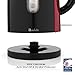 Odette Fast Boil 7 Cups (1.7 Liter) BPA-Free Red and Black Electric Hot Water Kettle for Tea, Coffee with Auto Shut Off, Boil Dry Protection and Cool Touch