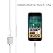 iPhone 7 Adapter, iPhone 7 Splitter, Compatible IOS 10.3 or Later, Jackiey Dual Lightning Headphone Audio & Charge Adapter for iPhone 7 / 7 Plus (Silver)