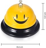 Comsmart Call Bell Service Bell 3.35 Inch Yellow Stainless Steel view 3