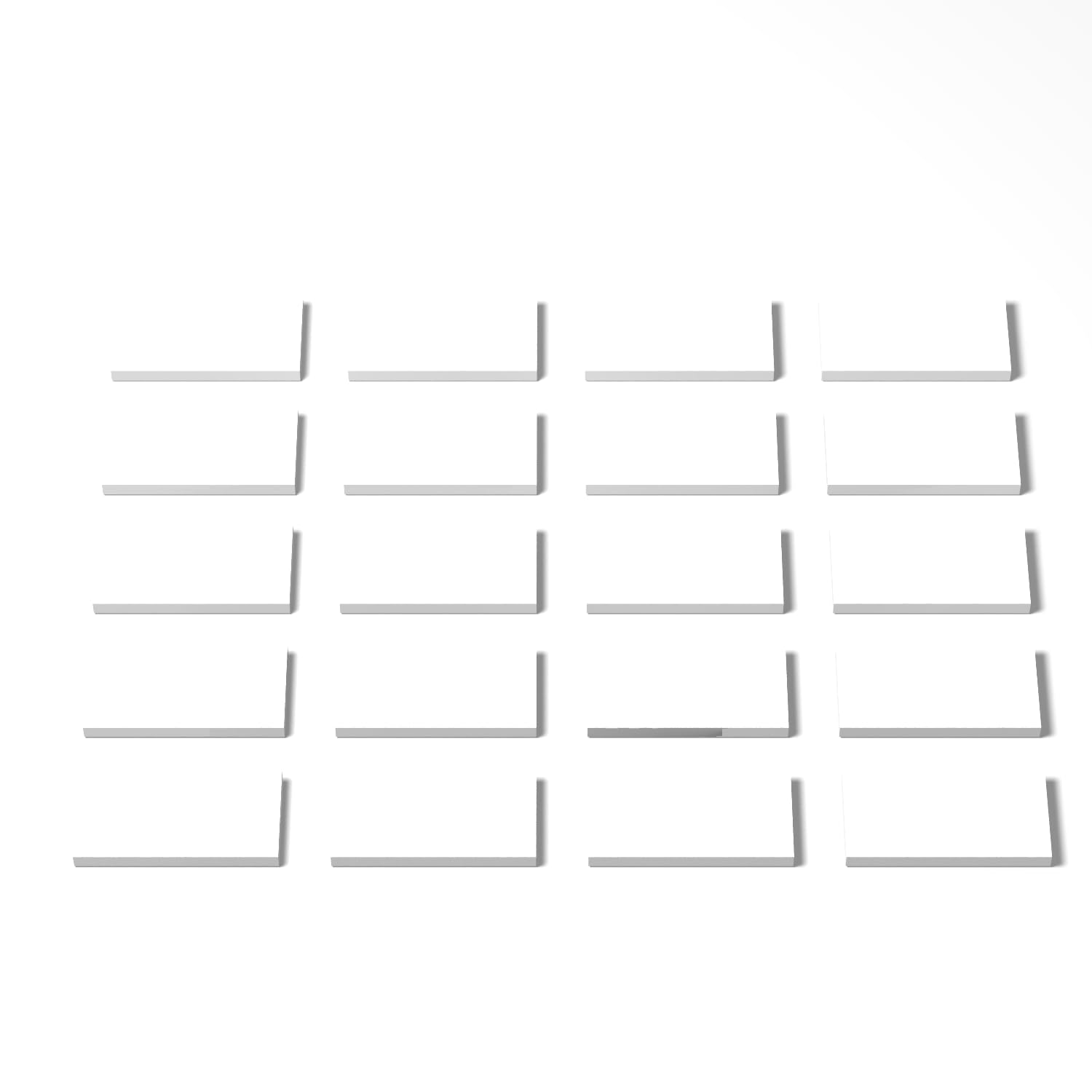 Photo 1 of 100 Piece White Building Tiles Bulk Assortment Pack, 2x4 Tiles Accessories for Building, Compatible with Lego Parts and Pieces