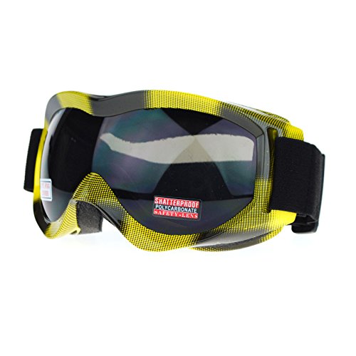 Ski Snowboard Goggles Anti Fog Shatter Proof Lens Winter Sports Wear Yellow