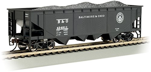 Bachmann 40' Quad Hopper Car-B&O #434811 (Capitol Dome) -HO Scale Hobby Train Freight, Prototypical Black