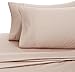 Amazon Brand – Pinzon 400-Thread-Count Pleated Hem Egyptian Cotton Sheet Set - King, Mocha