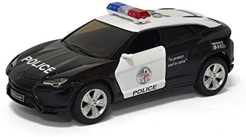 5 Lamborghini Urus (Police) 1:38 Scale by Kinsmart