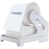 vretti Label Holder for Rolls and Fan-fold Labels, Thermal Shipping Label Roll Holder for Desktop Label Printer Shipping Supplies (White)