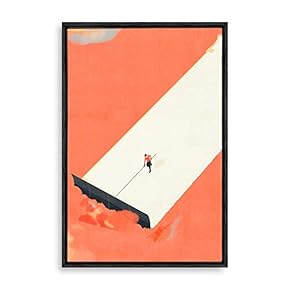 Framed Canvas Wall Art Abstract Colorful Canvas Prints Home Artwork Decoration for Living Room,Bedroom - 16x24 inches
