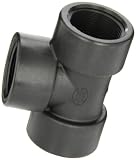 Banjo TEE125 Polypropylene Pipe Fitting, Tee, Schedule 80, 1-1/4" NPT Female