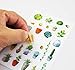 Sanmatic Sticker 12 Sheets(300pcs) Green Cactus Plant Decorative Stickers Scrapbooking Stick Label Diary Stationery Album Bullet Journal Planners Stickers