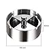 K-Steel Stainless Steel Round Revolving Ashtray