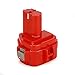 POWERAXIS 12V 2.0Ah Replacement Battery for Makita 1222, 1233, 1234, PA12, 1220, 1235, 1235B, 1235F, 192696-2, 192698-8, 192698-A, 193138-9, 193157-5 Cordless Power Tool(Red)