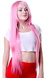 HDE Women's Bright Pink Wig with Bangs 32