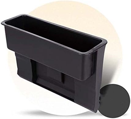 Car Seat Plastic Console Gap Filler Side Protable Storage Box Pocket and Organizer Catcher Interior Accessories-2 Pack (Black) By SPNRO
