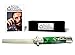 Royal Imperial High Quality Metal Switchblade Pocket Folding Flick Hair Comb For Beard, Mustache, Head GREEN MIST Handle ~ INCLUDES Beard Fact Wallet Book ~ Nicer Than Butterfly Knife Trainer