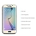 Stalion Tempered Glass Screen Protector for Samsung Galaxy S6 Edge - Retail Packaging - Gold Platinum