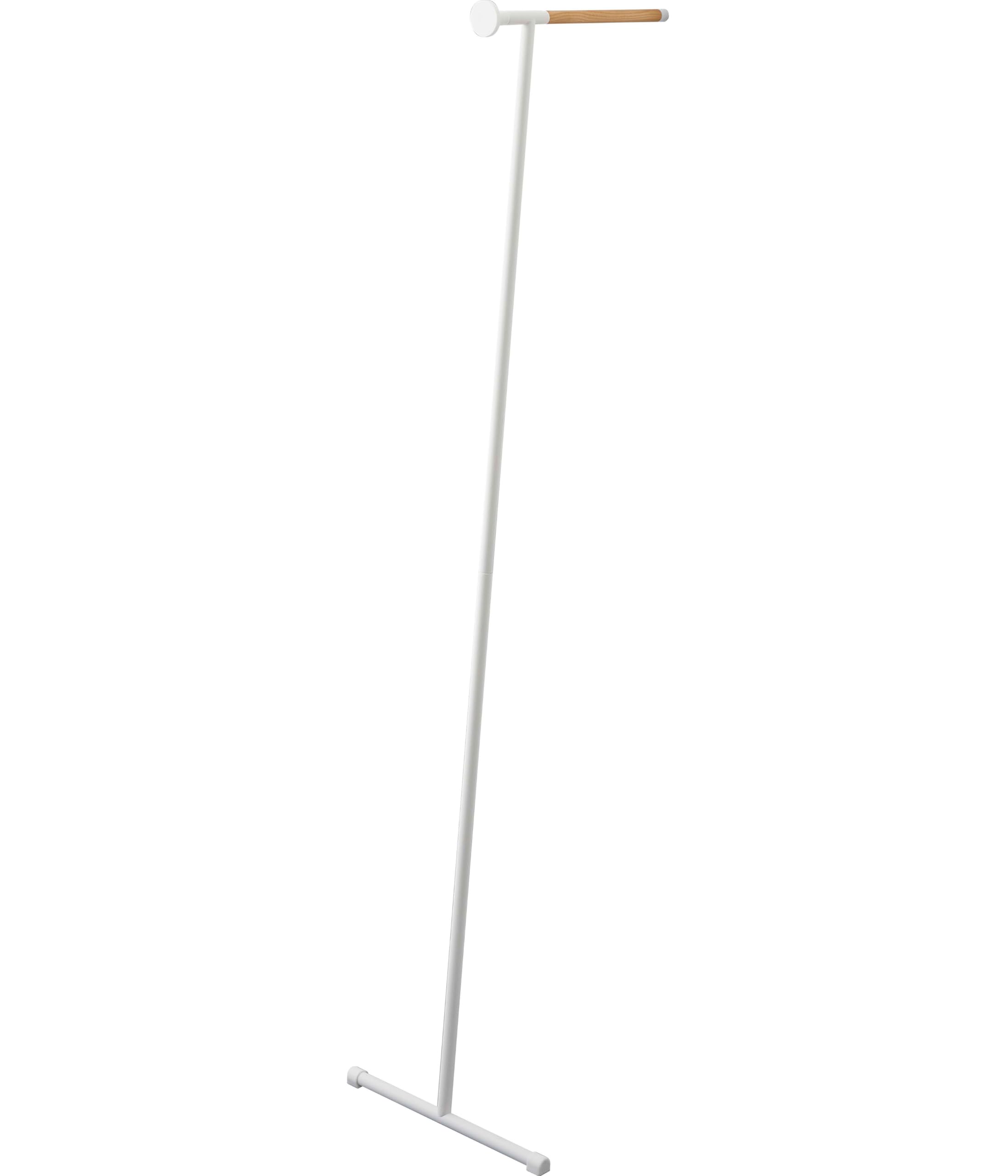 Yamazaki 5972 Clothes Steamer, Ironing Hanger, White, Approx. W 15.2 x D 18.5 x H 63.8 inches (38.5 x 47 x 162 cm), Tower, Just Lean on the Wall, Clothes Steamer Hanger