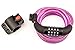 SafeBest Bike Lock, Combination Cable Bicycle Lock, Resettable. Black, Blue, Pink, and White Colors Available. Most Popular 6-Foot Length Safest Lightweight Lock. Best Value Bike Lock Cable.
