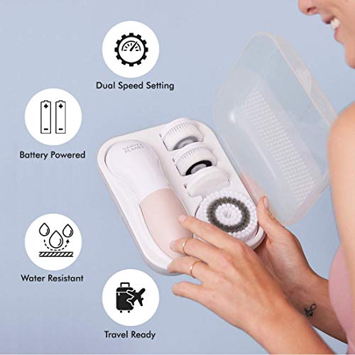 Vanity Glowspin 2.0 Facial Cleansing Brush With 4 Interchangeable Brush Heads for Body