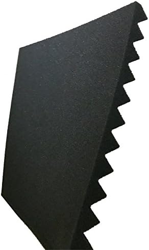48 Pack Black red 1" x 12" x 12" Acoustic Wedge Studio Foam Sound Absorption Wall Panels - Image 4