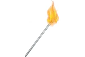 Fire Eating Torch, 14.96Inches Long, Weight 45g, Fire Breathing, Spitting, Blower, Circus, Flow, Dance Prop – for Festivals &