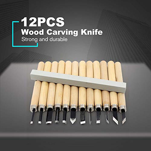 12Pcs/Set DIY Pen Woodcut Knife Scorper Wood Carving Tools Woodworking Hobby Arts Crafts Nicking Cutter Graver Scalpel - Thumbnail 2