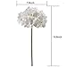 Artificial Hydrangea Flowers, Meiwo 2 Pcs Fake Hydrangea Silk Flowers to Shine Your Wedding Scene Arrangement and Home Party Decor(White)
