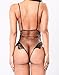 Aranmei Sexy Teddy Lingerie for Women One Piece Lace Bodysuit Underwear X-Large Black