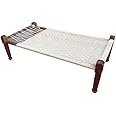 Doxey Indian Design Urban Manjhi Woven Natural Rope Charpai Daybed