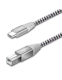 USB B Cables, Gris 6 pies