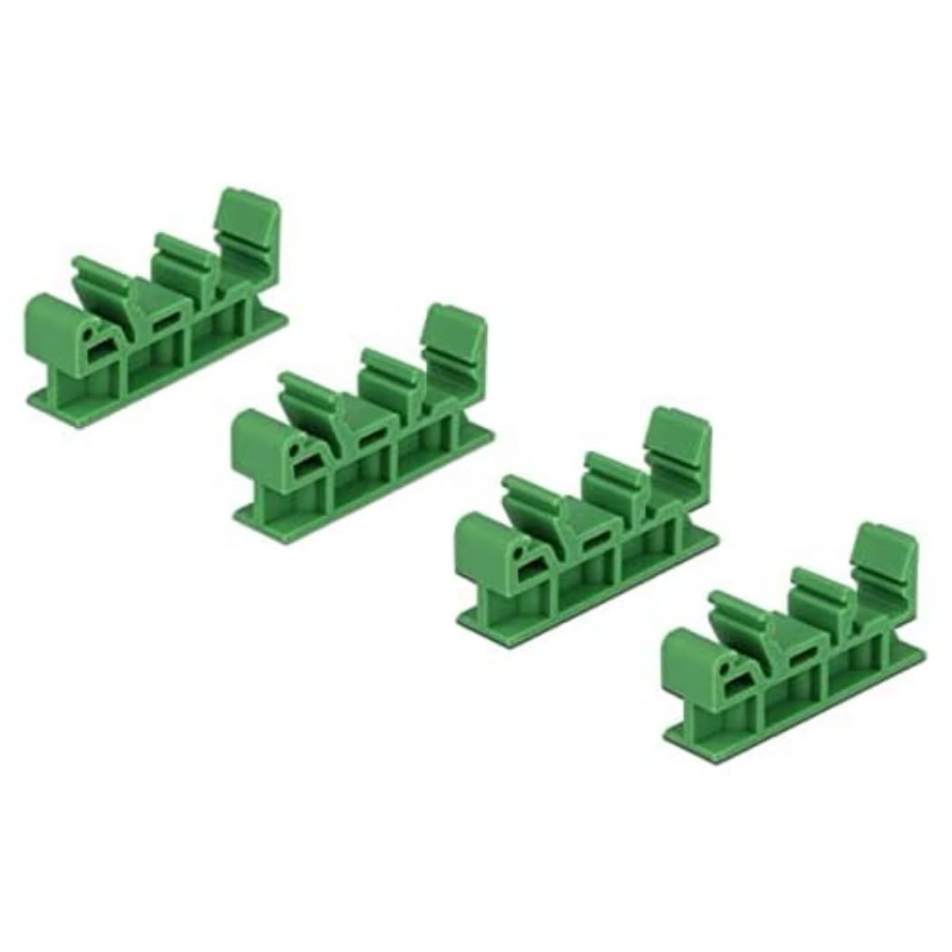 Delock Hat Rail Clip for Circuit Board Pack of 4