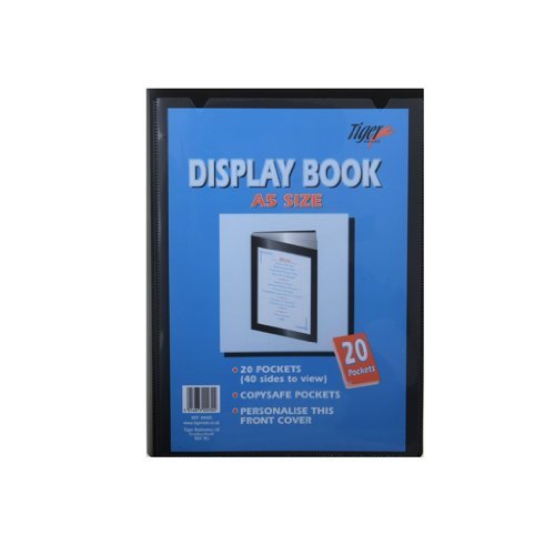 Tiger 301718 40 A5 Pocket Presentation Display Book Black Amazon.co