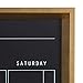 Kate and Laurel Calder Framed Magnetic Chalkboard Monthly Calendar, 21.5