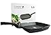 Coninx Griddle Pan Induction for Grilling, Grill Pans 28cm with Detachable Handle, Aluminium Non-Stick Ilag Granistone Coating, Suitable for All Hobs, Oven and Gas Included