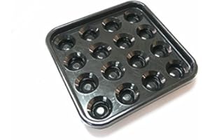HAN'S DELTA Standard Billiards Pool Ball Tray for 16 Balls, 2-1/4-Inch, Black Color