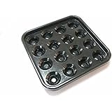 Standard Billiards Pool Ball Tray for 16 Balls, 2-1/4-Inch, Black Color