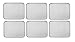 Oscarware Disposable Grill Topper (6 Pack), Rectangular 16x12-Inch, Vegetable Grill Tray for Outdoor Grill, Disposable Grilling Liners Prevent Food From Falling Through Grill Grates
