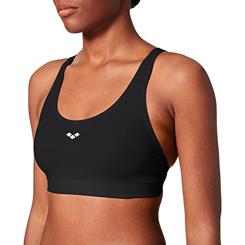 Arena Metis Sostén Deportivo Arena Para Mujer Metis Baja Sujeción Copa B, Mujer, black, 90