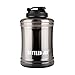 BOTTLED JOY Large Water Bottle with Handle BPA Free Lightweight Reusable Drinking Big Capacity Water Jug Container for Outdoor Sports Gym Hiking Fitness 85oz 2500ml 2.5L (Transparent Black)