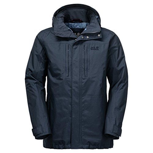 Jack Wolfskin Men's West Point Island Jacket, Night Blue, Small Jack Wolfskin Men's West Point Island Jacket, Night Blue, Small