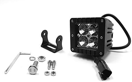 Southern Truck 79911 3" x 3" 16W Square LED Light (Spot Beam DT Harness 79900/1,440 Lumens)
